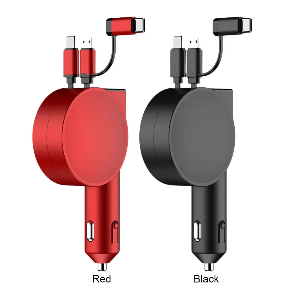 Drive Juice 3 in 1 Retractable LED Car Charger – Drive Juice Car